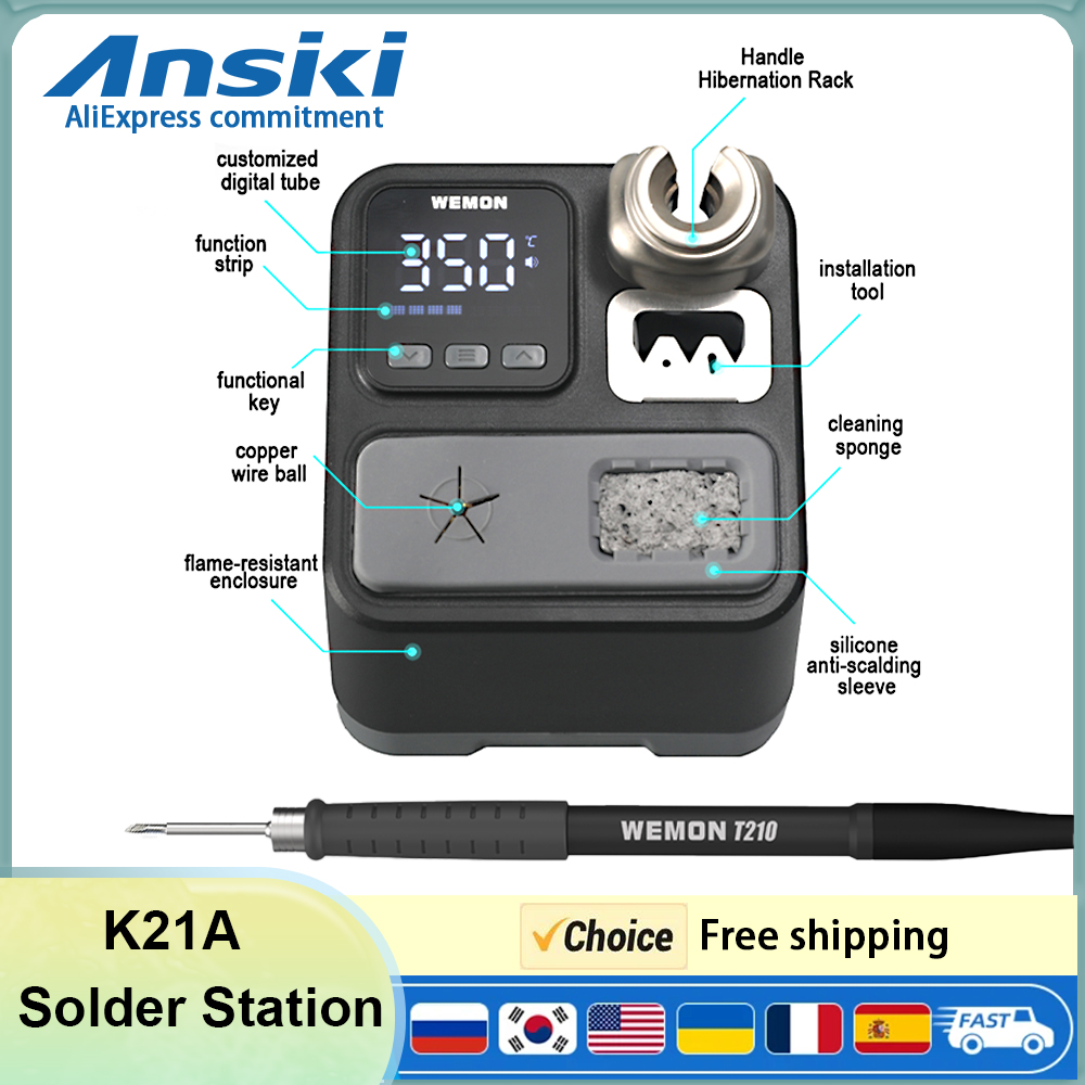 Soldering Iron Temperature Probe - Station de soudage ANSI K21A T210
