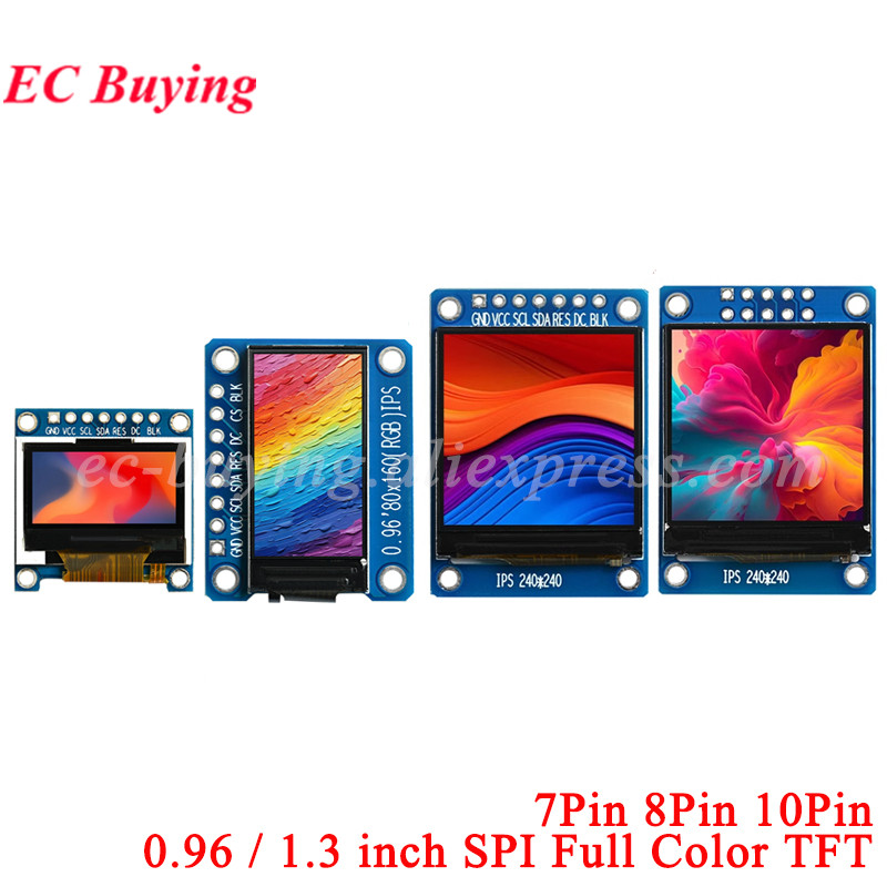 Oled Display 0.96 - Écran IPS TFT 0.96 1.3 pouces,