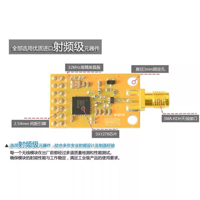 Module sans fil SX1278, 433MHz - Lora Sx1278 avis et prix