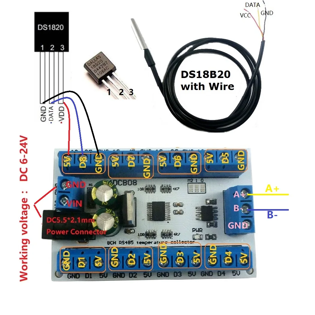 Module d'acquisition de tempér - Ds18B20 avis et prix