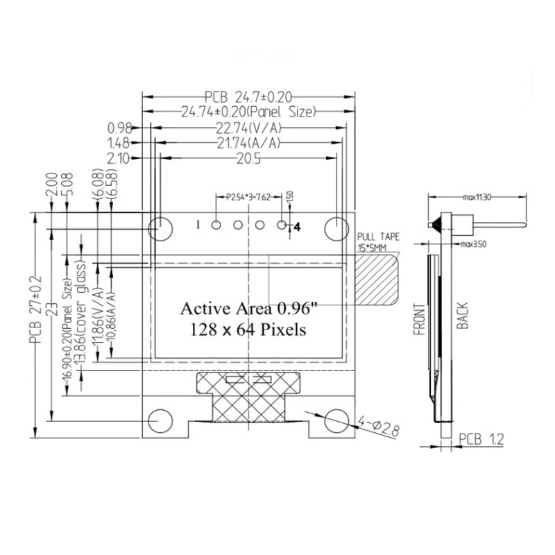 Module d’affichage OLED à 4 br - Oled Display 0.96 avis et prix