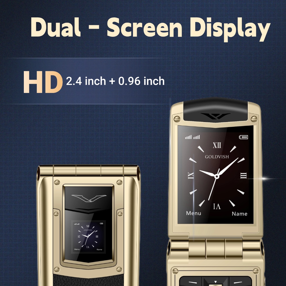 Téléphone à rabat en métal de  - Tft Display 2.4 avis et prix